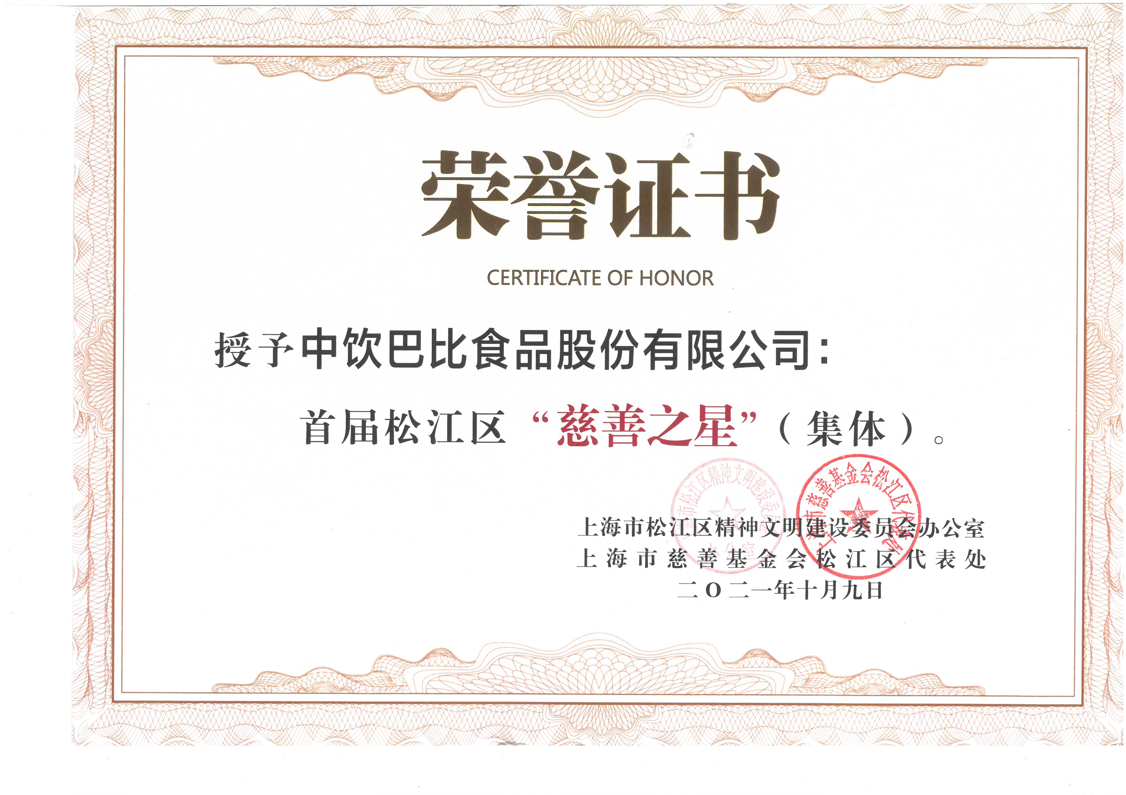 将公益作为头等大事，尊龙凯时人生就是博荣获松江区慈善之星